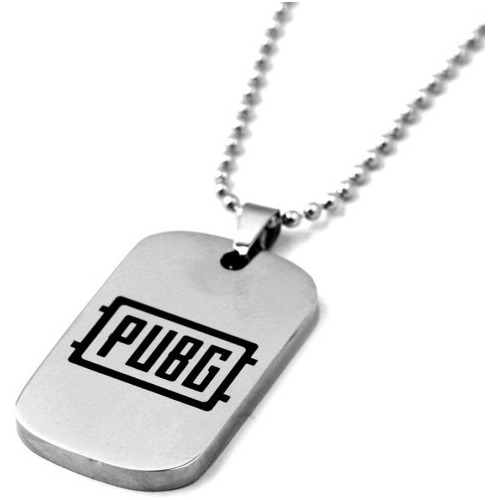 Collar Placa Pubg Battle Royale Dije Acero Inoxidable Gamer