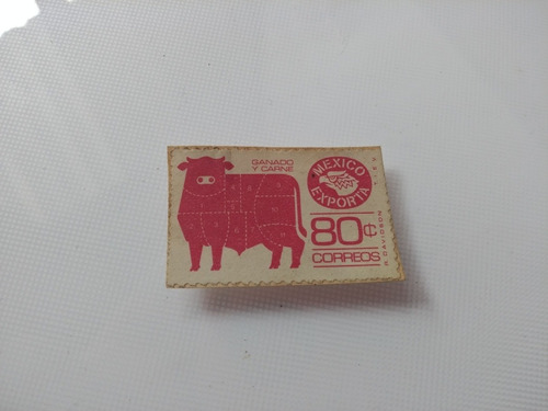 Antigua Postal Años 50's México Exporta Ganado Y Carne Colec