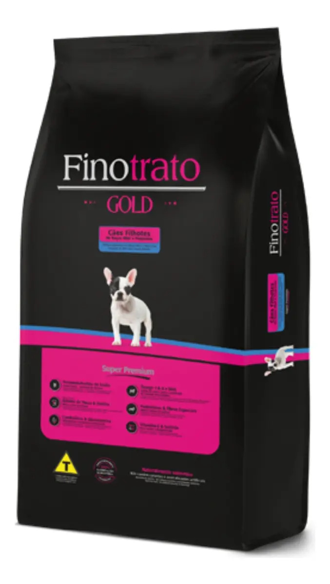 Ração Finotrato Gold Cães Filhote Raças Mini E Pequenas 3kg