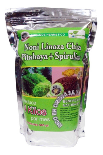 Linaza Noni Chia Pitahaya Spirulina 500gr