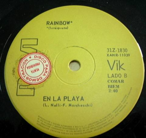 Rainbow No Llores, Canta Vinilo Simple Argentino Promo