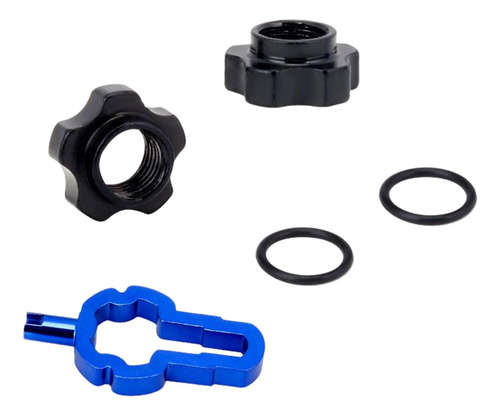 2 Adaptador De Tuerca De Válvula Presta A Llave Presta Para