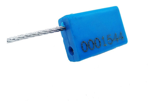 Imagen 2 de 10 de Precinto Metalico Con Cable Acero 45mm Nifty Lock X100u Dw!