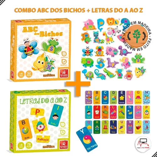 JOGO DAS LETRAS - ALFABETIZAÇÃO - 3 a 5 ANOS