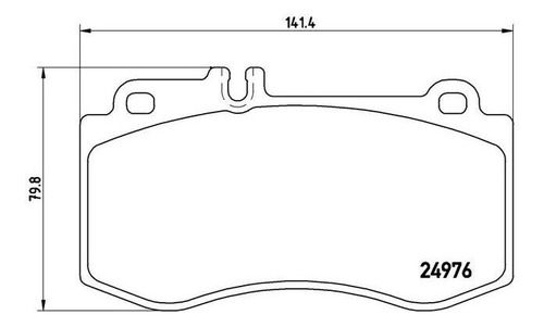 Balata Brembo E500 5.5 2009 2010 2011 2012 2013 2014 2015