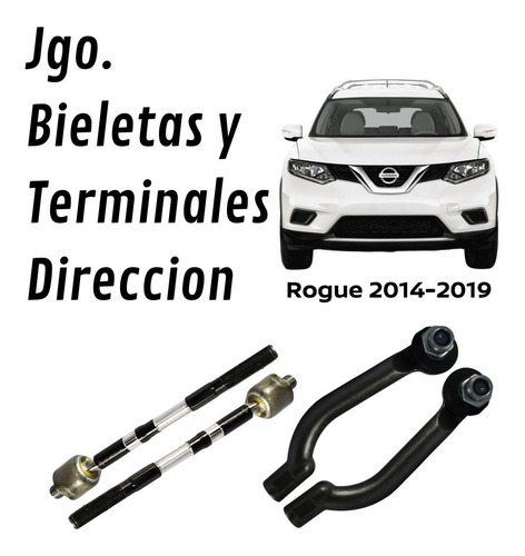 Kit Completo Bieletas Y Terminales Direccion Rogue 2016 Sft