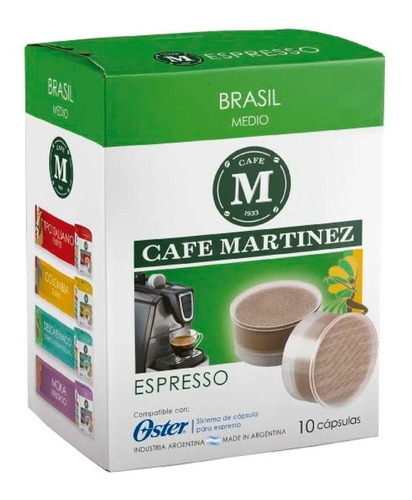 Capsulas Cafe Martinez Brasil Compatibles Con Maquinas Oster