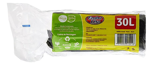 Kit 3 Saco De Lixo Com Alça 30 Litros 30un C/ Mais Prático