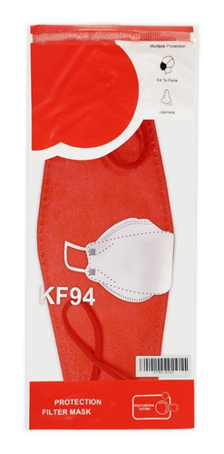 Imagen 6 de 10 de Cubrebocas Kf94 Mascarillas Proteccion Maxima 10pzs Adulto