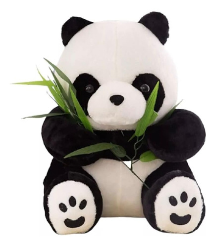 Hermoso Peluche Oso  Panda  Blanco- Negro