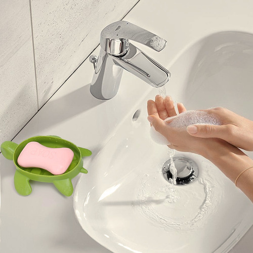 Jaboneras Cute Cartoon Turtle Drain, 2 Unidades