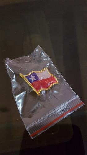 Imagen 9 de 10 de 24 X Piocha, Pin, Bandera Chilena Metálica, Botón, Chile