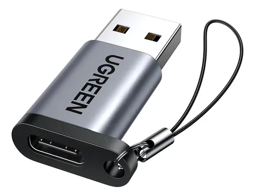 comprar Adaptador Tipo C Hembra A Usb 3.0 3.1 Macho 5 Gbps Ugreen Color Gris