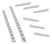 Comprar Rieles X 10 (2mts Alto ) + 50 Ménsulas (27cm). (combo)