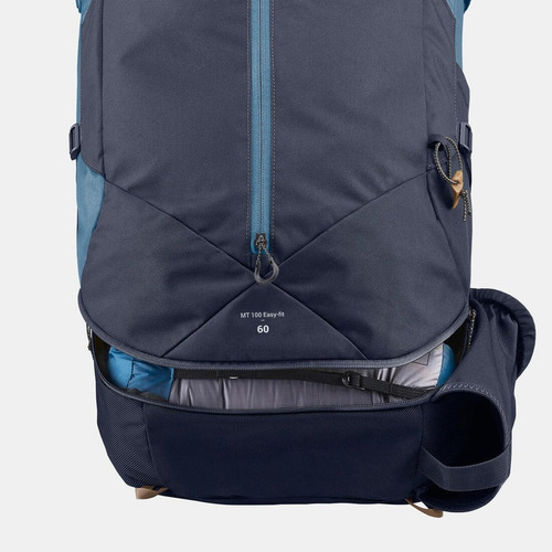 Mochila De Montaña Y Trekking Forclaz Decathlon 60l Mujer Azul Liso