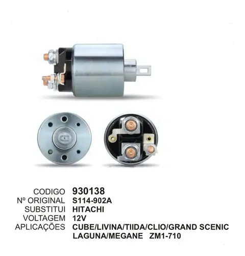 Automático De Partida Livina/tiida/clio/grand Scenic Zm1-710