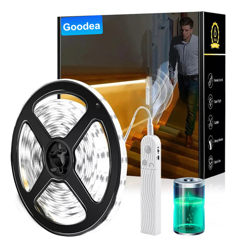 Tira De 120 Luces Led Para Armario/baño/cocina/escalera 2 M