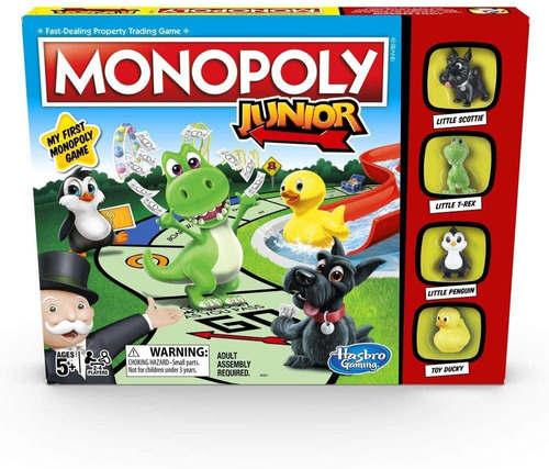 Juego De Mesa Monopoly Junior Animales Infantil Hasbro