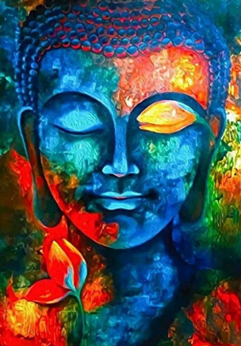 W Kit Pintura De Diamantes 5d Lienzo 40x30 Cm Buda