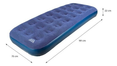 Imagen 2 de 6 de Colchon Doite Tuscany Single Inflable 1 Plazas Camping