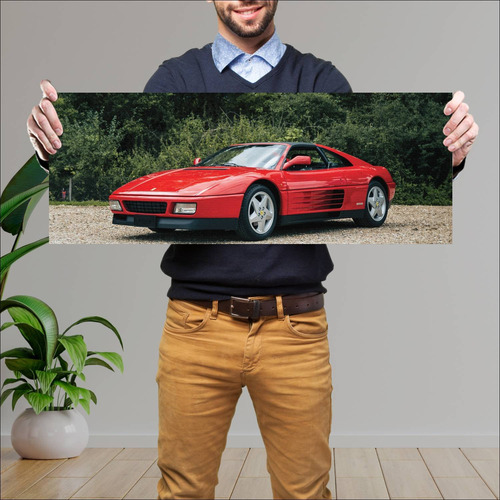 Cuadro 30x80cm Auto 1989 Ferrari 348 Ts Auto 231