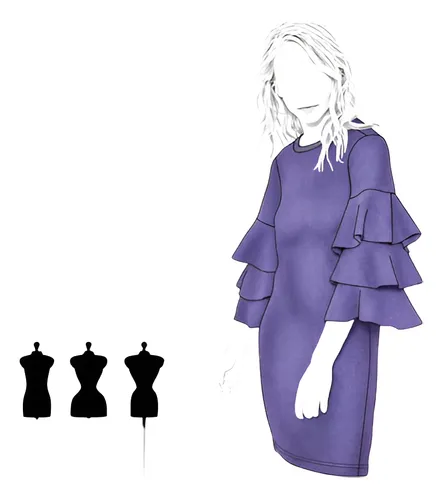 Molde, Patrón Vestido Tubo Mujer