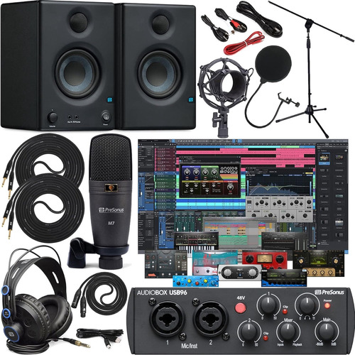 Presonus Audiobox 96 Studioeris E3.5 Monitores De Estudio