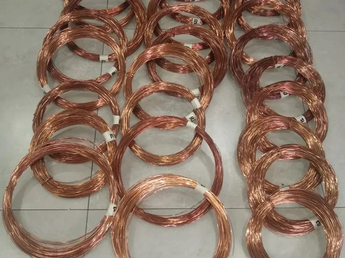 Alambre De Cobre Blando De Cualquier Espesor Por 1/2 Kilo Bordó