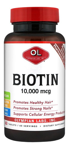 Olympian Labs Suplemento De Vitamina B7 De Biotina Max Stren