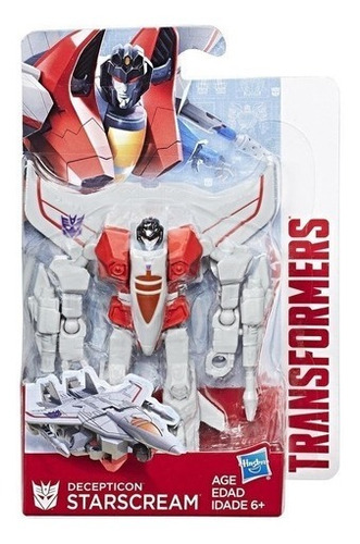 Imagen 1 de 3 de Transformer Decepticon Starscream 6 Pasos Hasbro (8105)