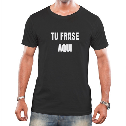 Remera Con Frase Personalizada Algodon Talles Especiales