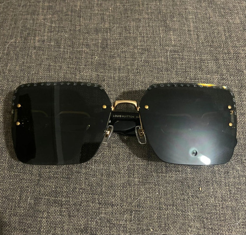 Gafas Lentes Louis Vuitton Z2047e Negras Con Dorado Ocean Negro Negro Dorado (Usado)