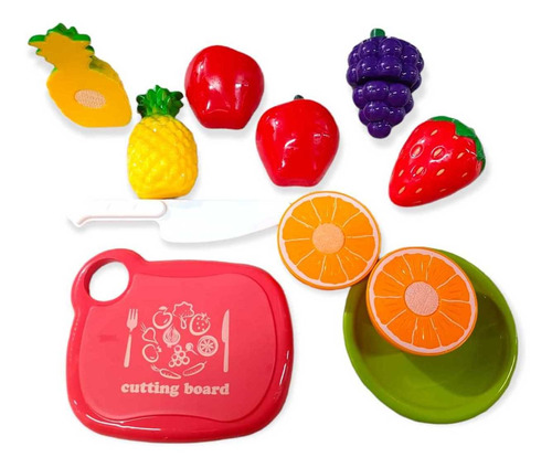 Imagen 4 de 5 de Set Velcro Juegos Didácticos Para Niños Frutas Verduras