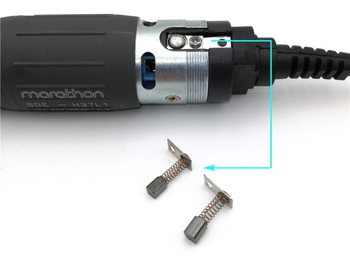1 Par De Carbones P/pza De Mano Marathon & Strong Micromotor