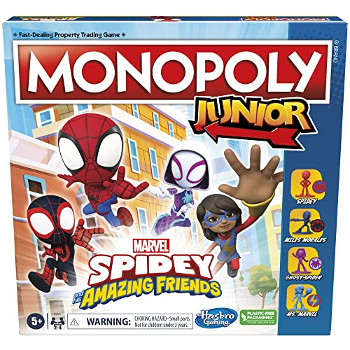 Monopoly Junior: Maravilla Spidey Y Sus Increíbles 9q8ja