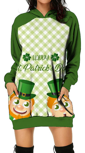 Vestido P Para Mujer Con Estampado De Día De San Patricio, J