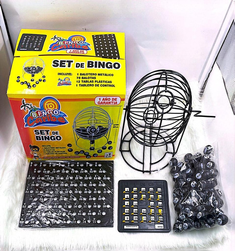 Bingo Caribre Con 12 Tablas Plasticas 