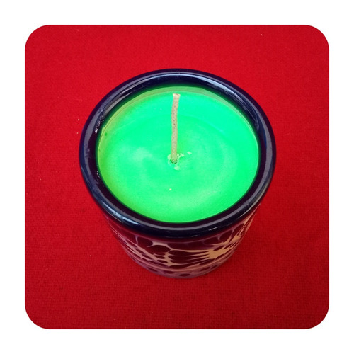 Imagen 4 de 5 de Set 25 Velas Aromáticas De Talavera Poblana Grande 6x6cm Vls