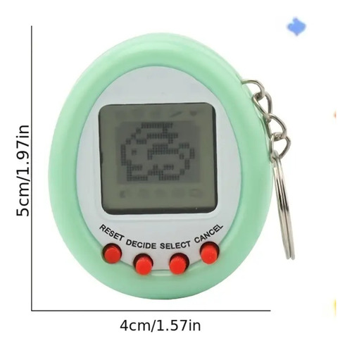 Tamagotchi Mascota Virtual Digipet Juego De Ingenio Llavero