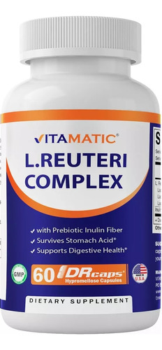 Probiotico Lactobacillus Reuteri Flora Intestinal 60 Caps