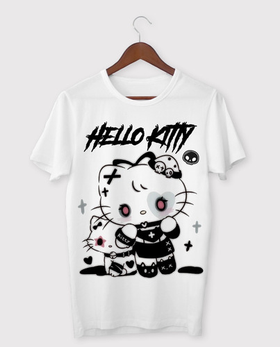 Remera Hello Kitty, Gothic Aesthetic #222