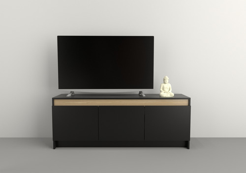 Rack Mesa Mueble Para Tv Smart 3 Puertas 1.35 Mts Living