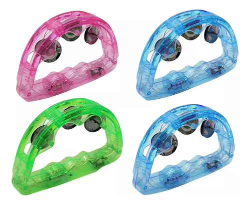 Pander De Plástico Brillante Con 4 Luces Led Para Fiestas