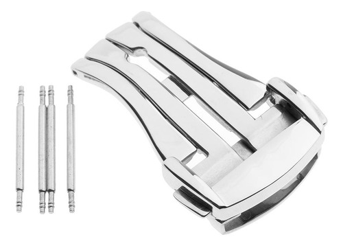 2 Hebilla Desplegable De Material Acero Inoxidable Con