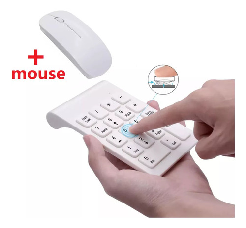 Teclado Numérico Inalámbrico Usb Numérico 2.4g Con Mouse