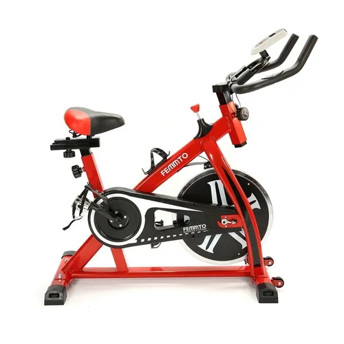 Bicicleta De Spinning Fija Femmto Bici Rueda Disco Casa Gym