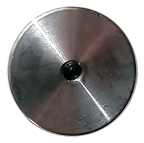 Soporte Chapeton Cristal Mesa Aluminio Redondo 3.44cm