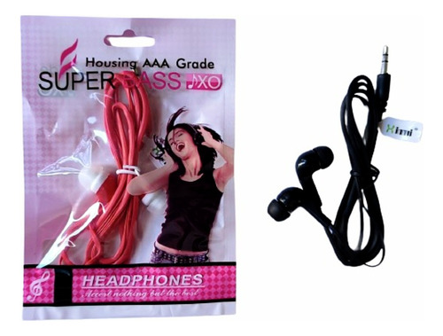 Lote Cien Audífonos Cable Grueso Xha-17 / Tipo Rider G R