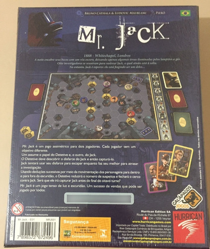 Mr Jack - Jogo De Tabuleiro - Board Game - Galapagos Jogos