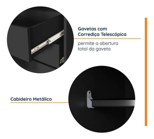 Guarda Roupa Infantil 2 Portas 1 Porta Ripada Samambaia Teen